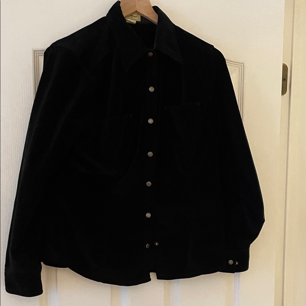 Eddie Bauer Black Button-Up Shirt